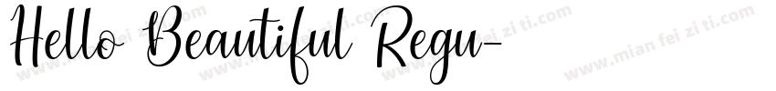 Hello Beautiful Regu字体转换